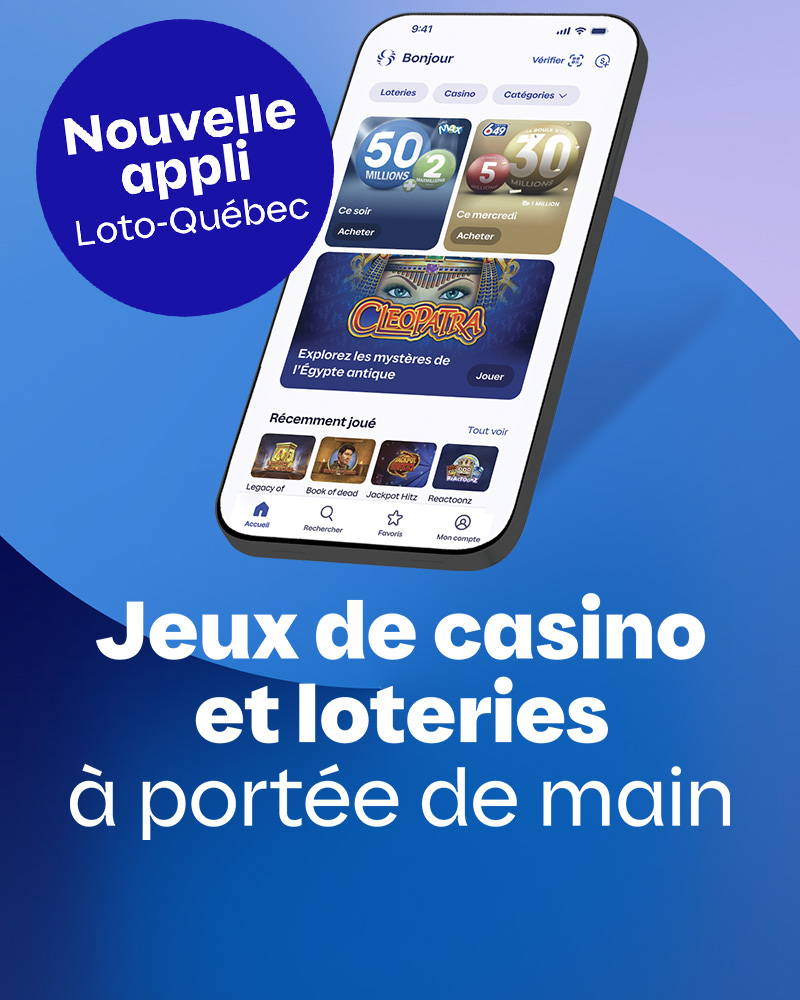 Nouvelle appli Loto-Québec