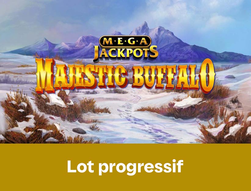 Jouer à la machine à sous en ligne MegaJackpots Majestic Buffalo™ sur lotoquebec.com