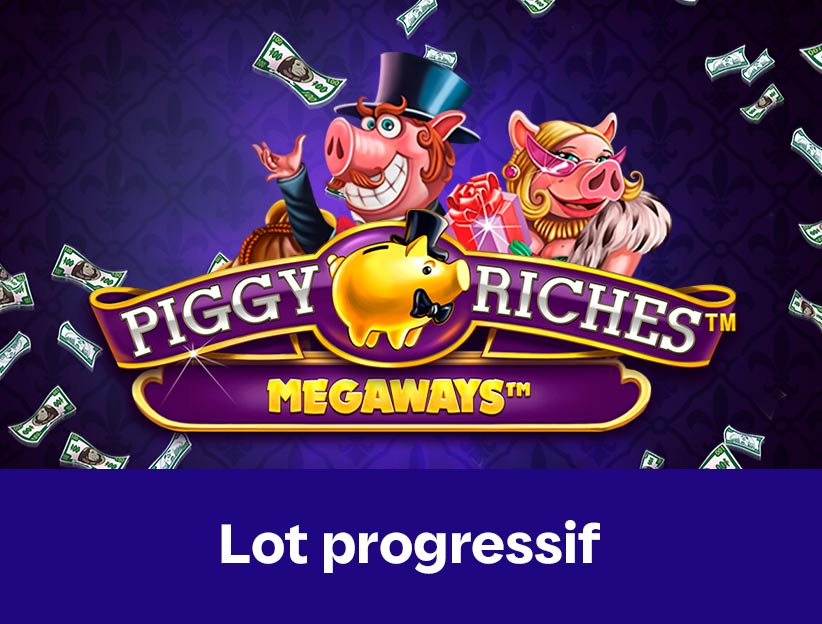 Jouer à la machine à sous en ligne Piggy Riches Megaways sur lotoquebec.com