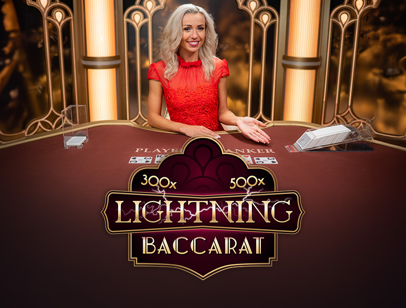 Play Live Lightning Baccarat on lotoquebec.com