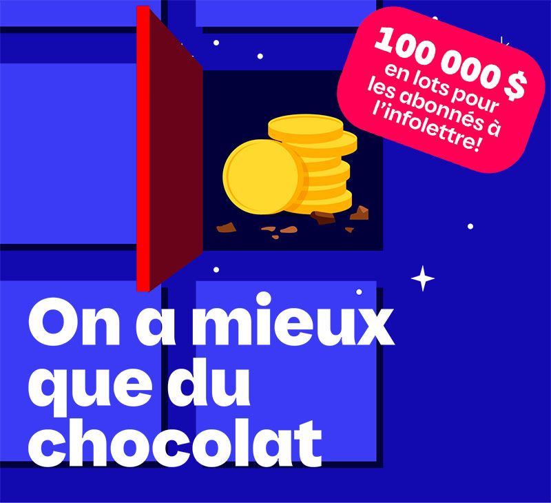 Calendrier des fêtes, promotion en ligne de Loto-Québec, lotoquebec.com