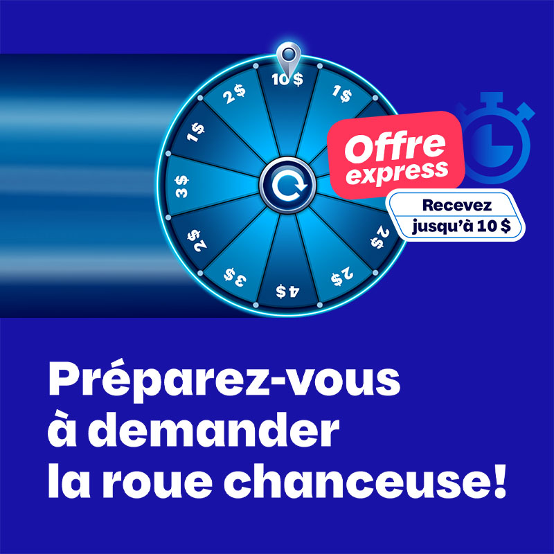 Offre express, offre en ligne de Loto-Québec, lotoquebec.com