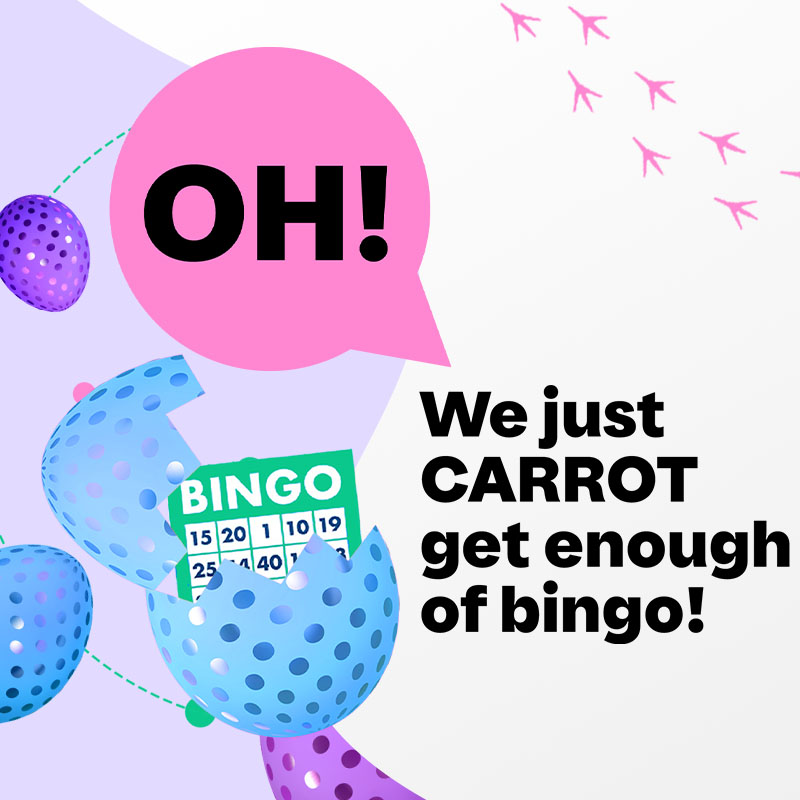 We just CARROT get enough of bingo this Easter, special online offer from Loto-Québec, lotoquebec.com