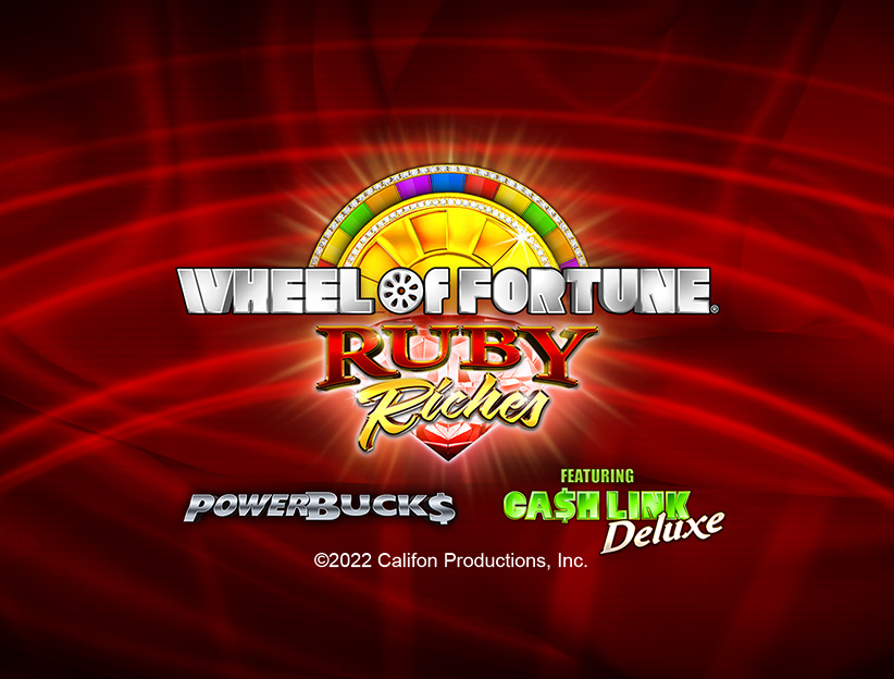Jouer à la machine à sous en ligne Powerbucks Wheel of Fortune Ruby Riches sur lotoquebec.com