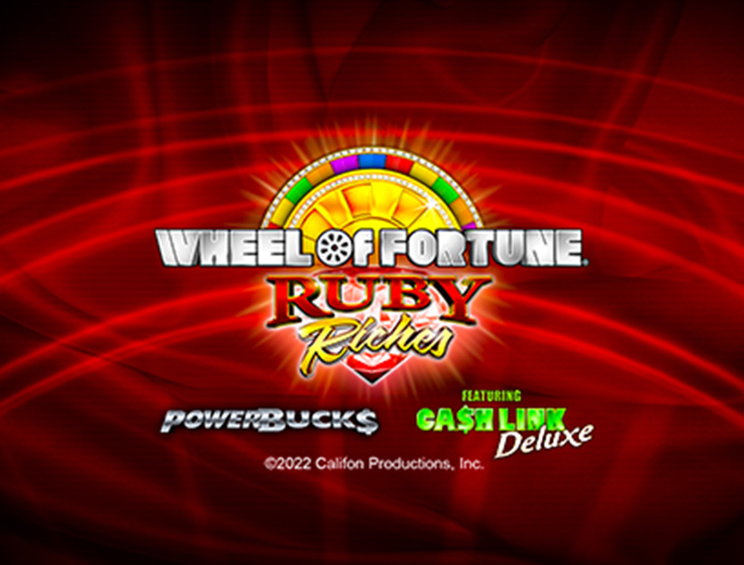 Jouer à la machine à sous en ligne Powerbucks Wheel of Fortune Ruby Riches sur lotoquebec.com