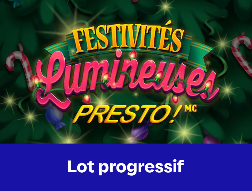 Jouer au jeu Instants en ligne Festivités lumineuses PRESTO! sur lotoquebec.com