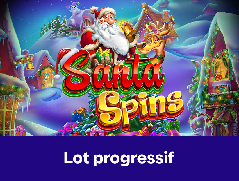 Jouer à la machine à sous en ligne Santa Spins sur lotoquebec.com