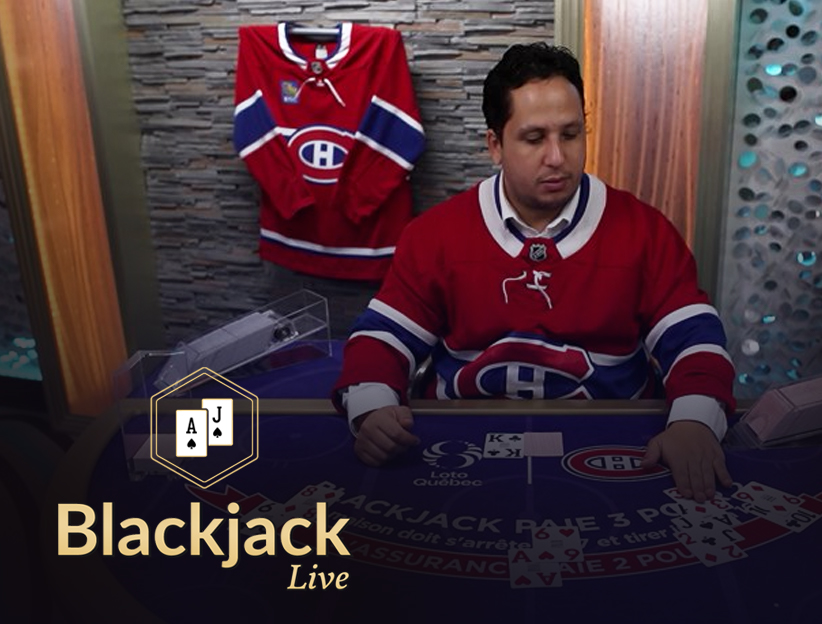 Play Blackjack live on lotoquebec.com