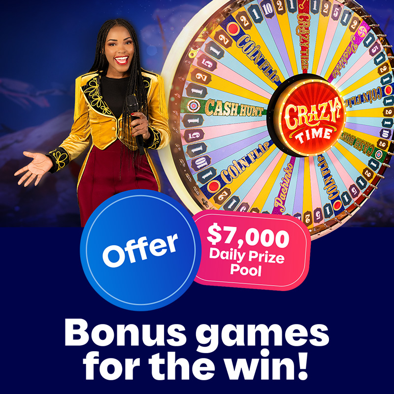 Crazy Time, Loto-Québec online promotional offer, lotoquebec.com