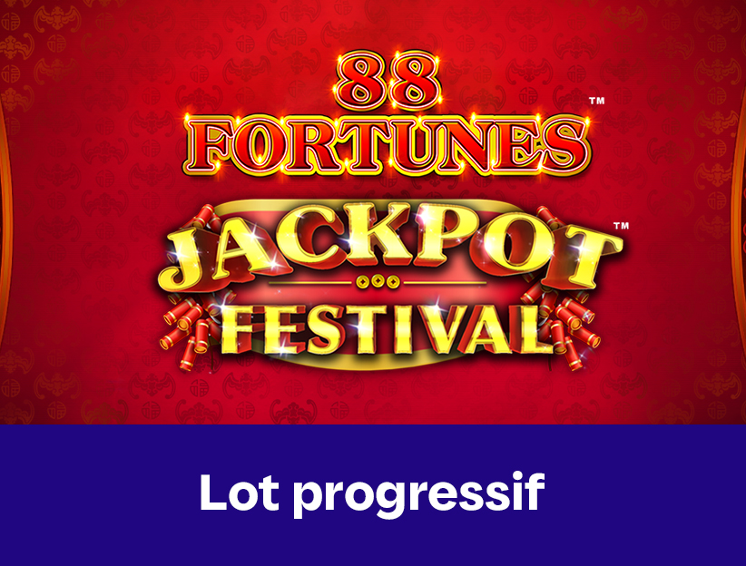 Jouer à la machine à sous en ligne 88 Fortunes Jackpot Festival sur lotoquebec.com