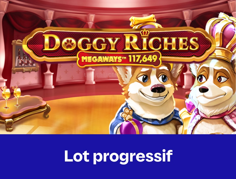 Jouer à la machine à sous en ligne Doggy Riches MegaWays sur lotoquebec.com
