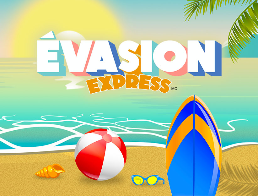 Play the Évasion express online instant game on lotoquebec.com