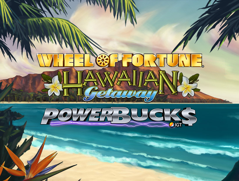 Play the Powerbucks Wheel of Fortune Hawaiian Getaway online slot on lotoquebec.com