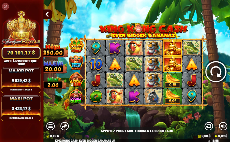 King Kong Cash Even Bigger Bananas Jackpot Royale