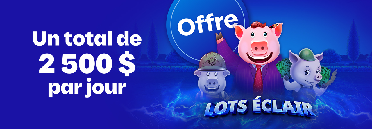 Chute de lots éclair, offre en ligne de Loto-Québec, lotoquebec.com