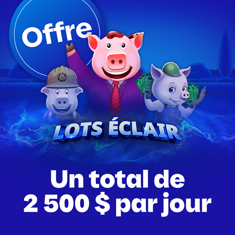 Chute de lots éclair, offre en ligne de Loto-Québec, lotoquebec.com