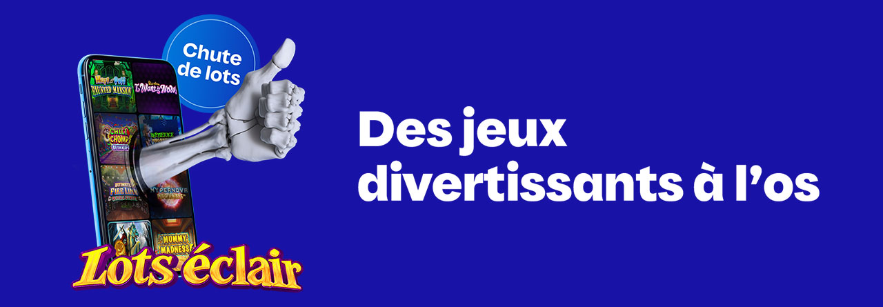 Chute de lots éclair pour l’Halloween, offre en ligne de Loto-Québec, lotoquebec.com