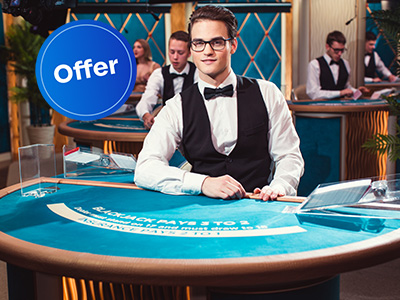Live Blackjack, online promo offer from Loto-Québec, lotoquebec.com
