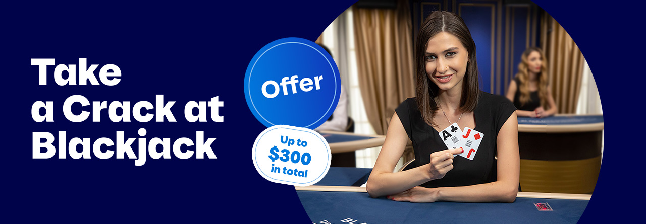 Live Blackjack, online promo offer from Loto-Québec, lotoquebec.com