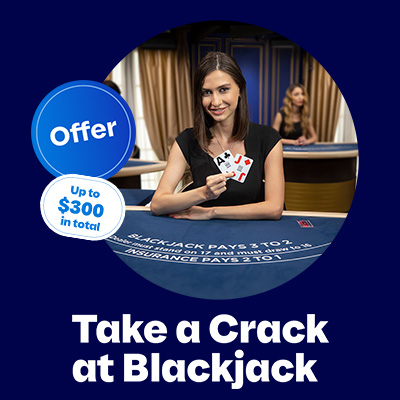 Live Blackjack, online promo offer from Loto-Québec, lotoquebec.com