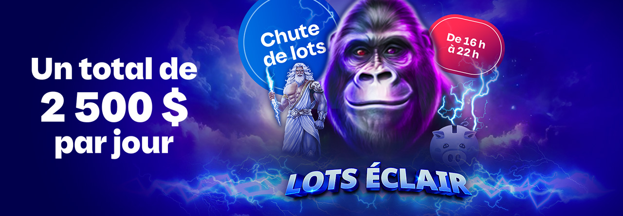 Chute de lots éclair, offre en ligne de Loto-Québec, lotoquebec.com