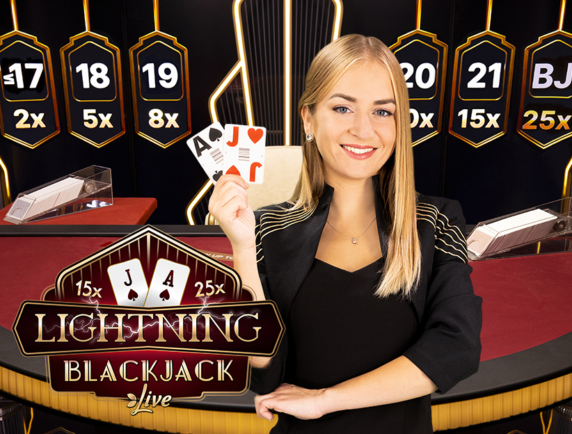 Jouer au jeu de Casino en direct en ligne Lightning Blackjack sur lotoquebec.com