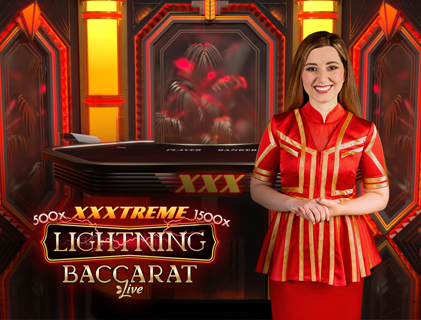 Jouer au jeu de Casino en direct en ligne XXXtreme Lightning Baccarat sur lotoquebec.com