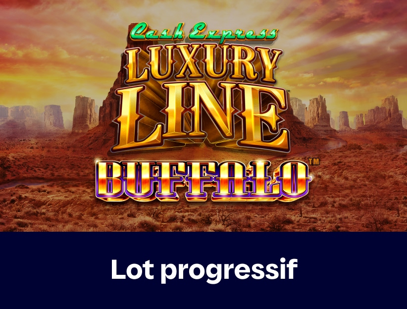 Jouer à la machine à sous en ligne Cash Express Luxury Line Buffalo sur lotoquebec.com