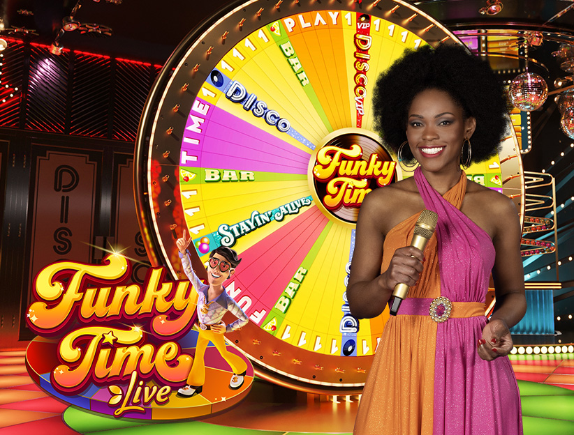 Play the Funky Time online live casino game on lotoquebec.com