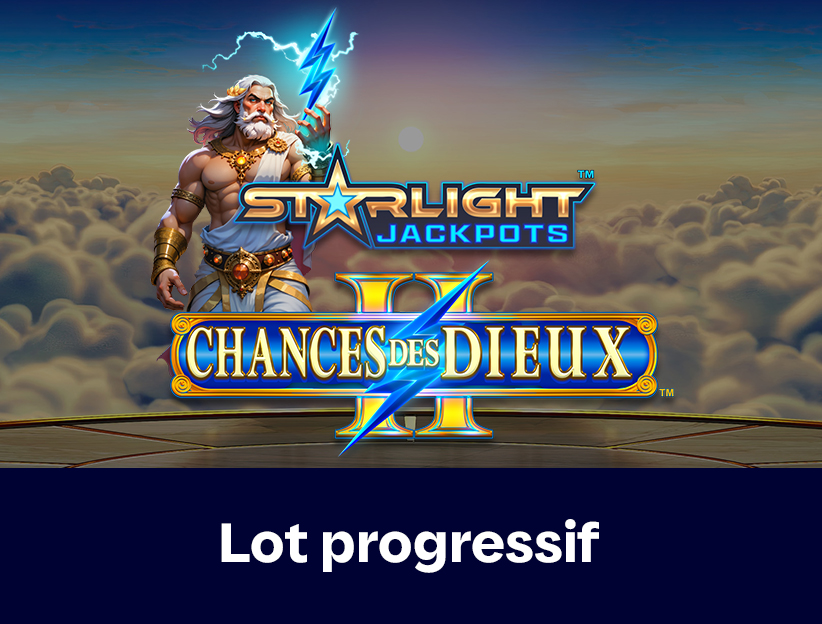 Jouer à la machine à sous en ligne Starlight Jackpots Chances des Dieux 2 sur lotoquebec.com