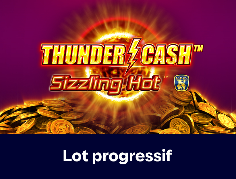 Jouer à la machine à sous en ligne Thunder Cash: Sizzling Hot sur lotoquebec.com