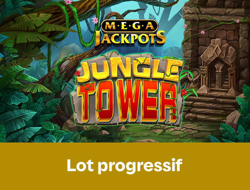 Jouer à la machine à sous en ligne MegaJackpots Jungle Tower sur lotoquebec.com