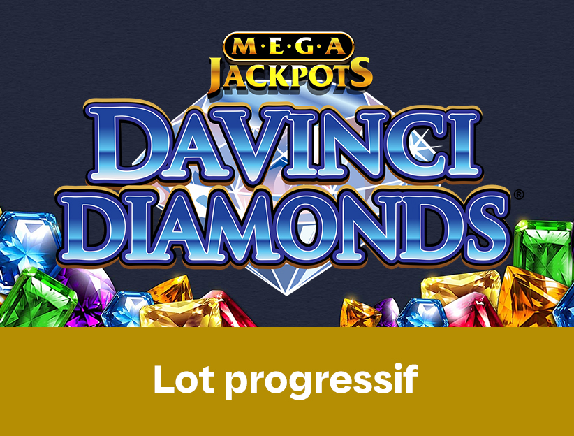 Jouer à la machine à sous en ligne MegaJackpots Da Vinci Diamonds sur lotoquebec.com