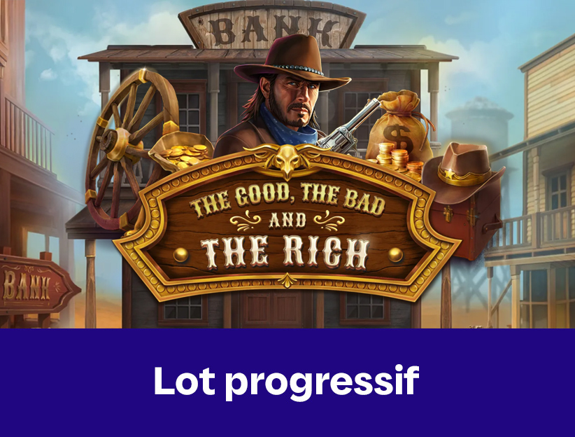 Jouer à la machine à sous en ligne The Good, The Bad and The Rich sur lotoquebec.com