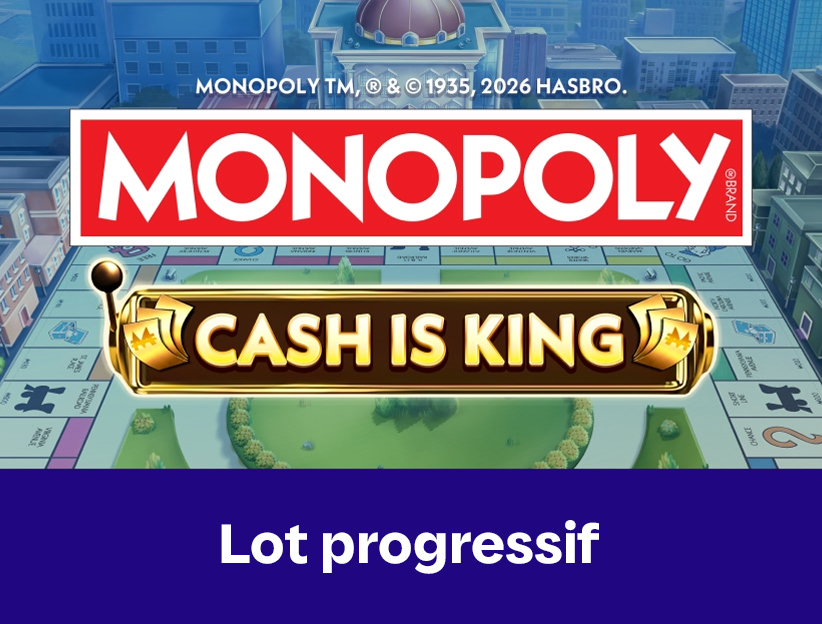 Jouer à la machine à sous en ligne MONOPOLY Cash Is King sur lotoquebec.com