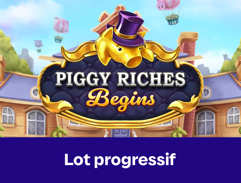 Jouer à la machine à sous en ligne Piggy Riches Begins sur lotoquebec.com